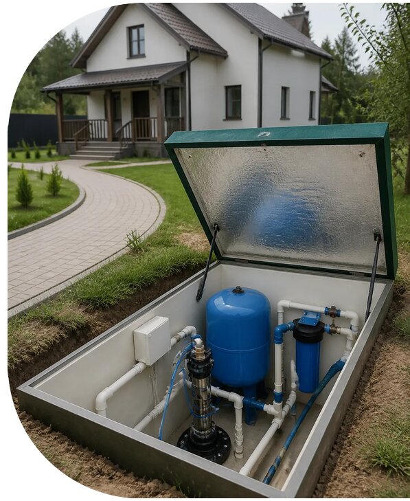 Автономное водоснабжение дома в Йошкаре-Ола от 153390 р. | АПаруса-Шкр